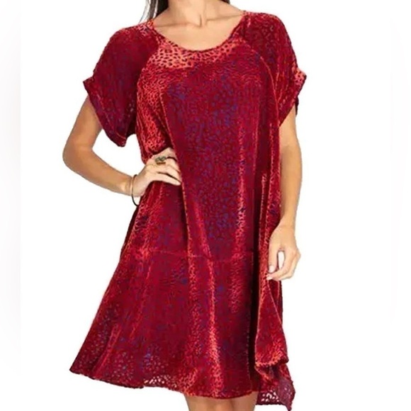Johnny Was Doris silk blend burnout velvet dress NWT - Picture 12 of 15
